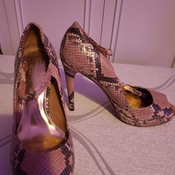 authentic coach opentoe heels - Picture 2 of 3